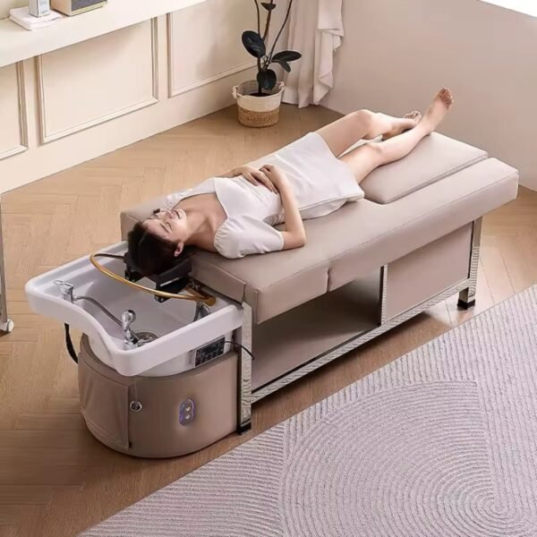 Headspa Bed met Voetbad - Beige/Promoprijs 2395€ excl.BTW